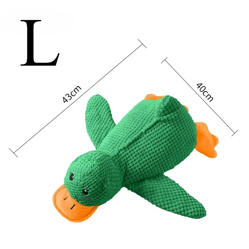 Squeaky Plush Duck Toy for Dogs – Teeth Grinding & Stress Relief Companion Toy