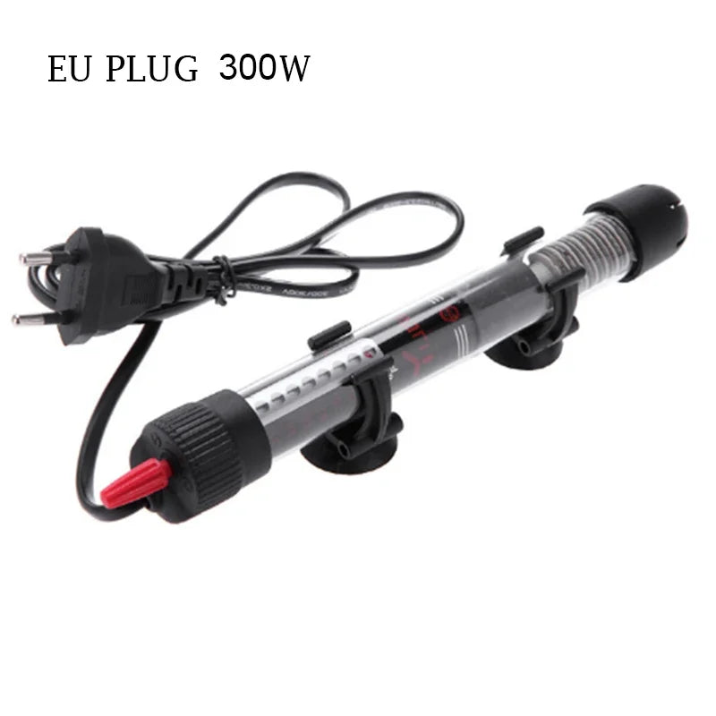 Fish Tank Water Heater – 25W–300W Adjustable Submersible Heating Rod (EU Plug)
