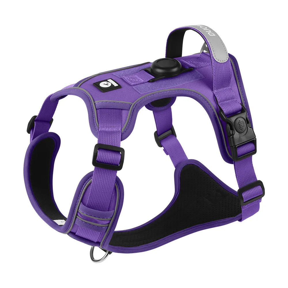 Heavy Duty No-Pull Dog Harness – Reflective Adjustable Vest for Medium & Large Dogs
