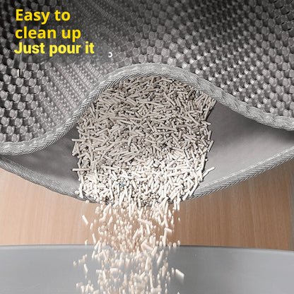 90CMX60CM Cat Litter Mat Waterproof Double Layer Pet Litter Box Mat Pet Toilet Cat Mat Nonslip Sand Cat Washable Mat Pet Clean