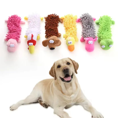 Animal-Shaped Dog Toy – Squeaky Plush Chew Toy for Puppies & Small Breeds