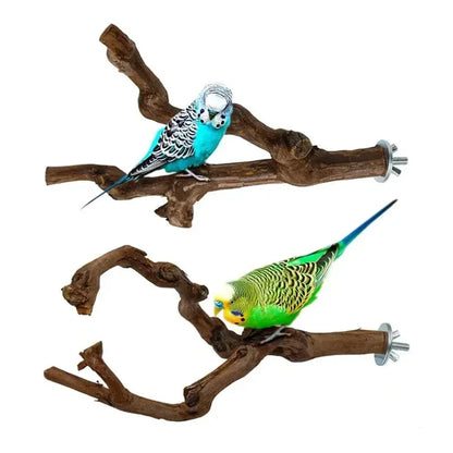 Natural Bird Cage Perch – Grape Wood Claw Grinding Toy for Cockatiels