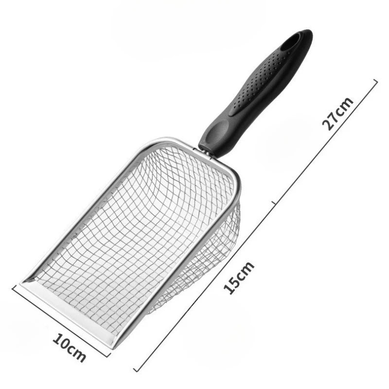 Poultry Coop Litter Scoop – Durable Stainless Steel Mesh Shovel for Easy Cleaning