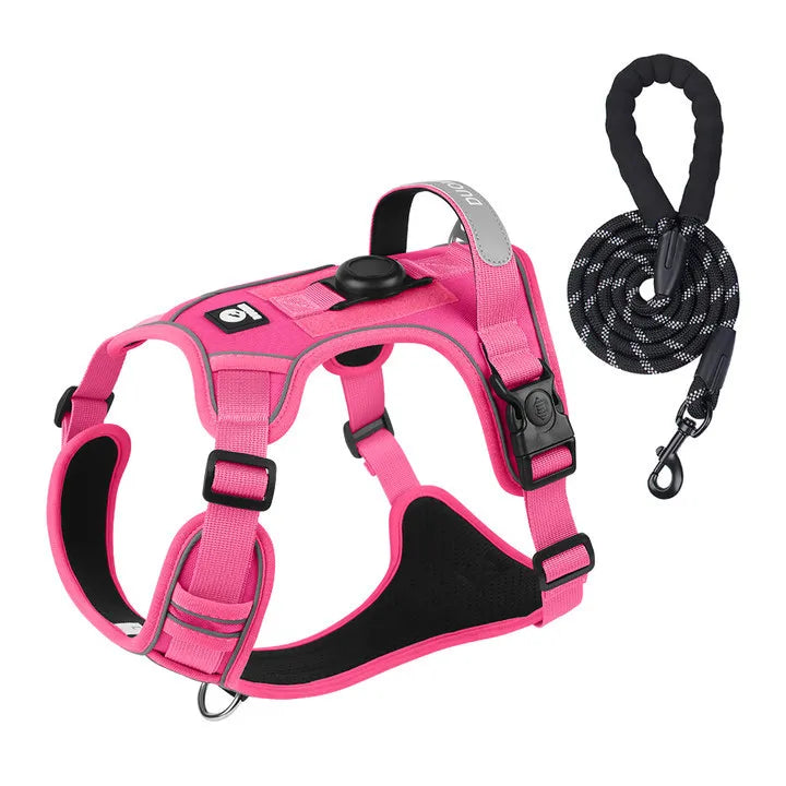 Heavy Duty No-Pull Dog Harness – Reflective Adjustable Vest for Medium & Large Dogs