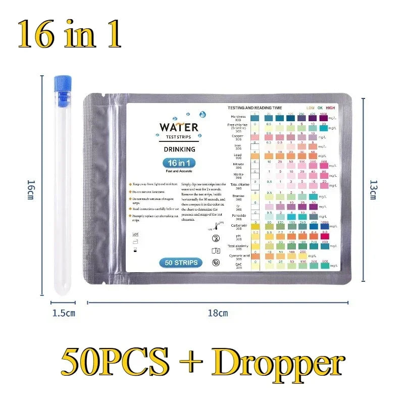 Aquarium Test Strips for Fish Tanks – pH & Ammonia Water Quality Tester