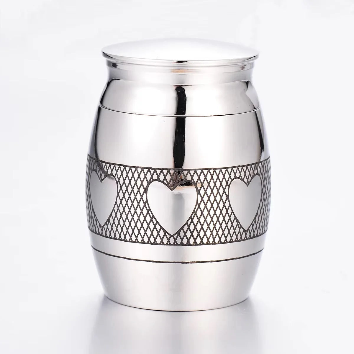 Stainless Steel Cremation Keepsake – Custom Memorial Container for Ashes & Hair