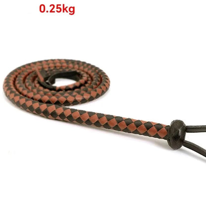 240CM Genuine Leather Horse Riding Whip Bull Whip Cowhide for Western Style Horse Training And Performance
