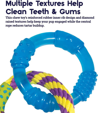 Dental Links Dog Toy by Pet stages – Interactive Rope Chew Toy for Puppies & Adult Dogs