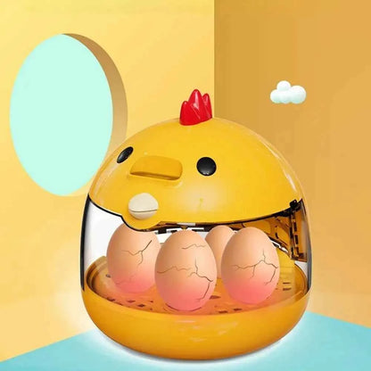 Mini Egg Incubator Light Transparent Window Automatic Temperature Humidity Control 5 Eggs Poultry Hatching Machine For Home C4Z4