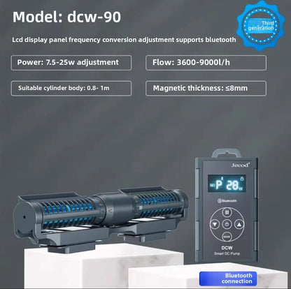 Silent Aquarium Wavemaker Pump – Jebao Jecod DCW Bluetooth Water Circulation Pump