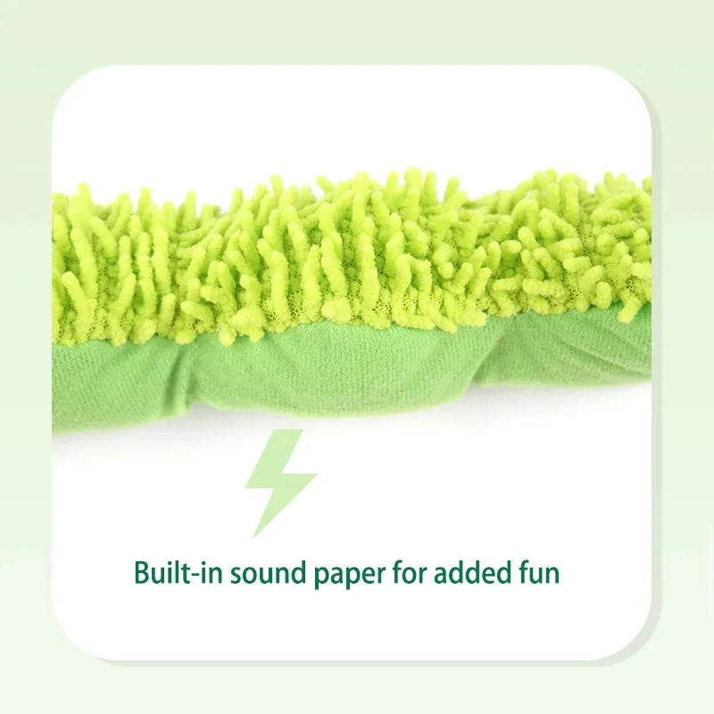 Catnip Caterpillar Toy – Interactive Dental Chew Toy for Kittens and Cats