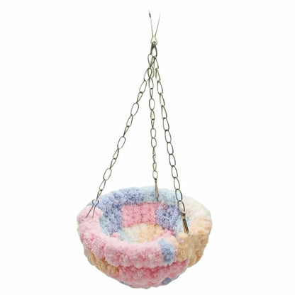 Bird Bed Hideout Warm Bird Hanging Hammock Thicken Bite Resistant Parrot Cotton Nest Comfortable Soft Bird Cage Swing Bird Cage