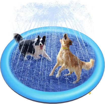 Large Dog Water Play Mat – Thickened Cooling Splash Pool for Outdoor Fun