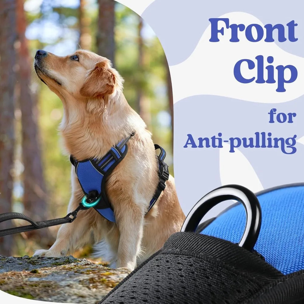 Heavy Duty Dog Harness – Comfortable No-Pull Training Vest for Large Breeds