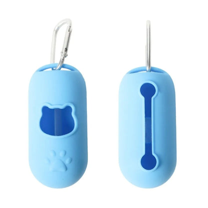 Portable Pet Waste Bag Holder – Silicone Dog Garbage Bag Dispenser with Clip