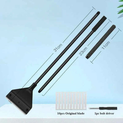 Fish Tank Algae Removal Tool – Flat Scraper for Glass Cleaning & Substrate Care