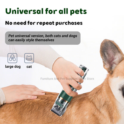 Cordless Pet Hair Clipper – USB Rechargeable Grooming Trimmer for Pets