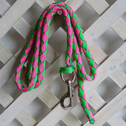 2m/2.5m/3m Braided Horse Rope Horse Leading Rope Braid Horse Halter With Brass Snap Equestrian Horse Riding Equipments