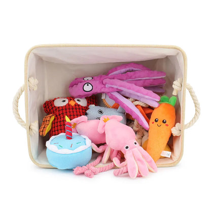 Custom Pet Storage Box – Dog Paw Basket for Toys, Clothes & Accessories