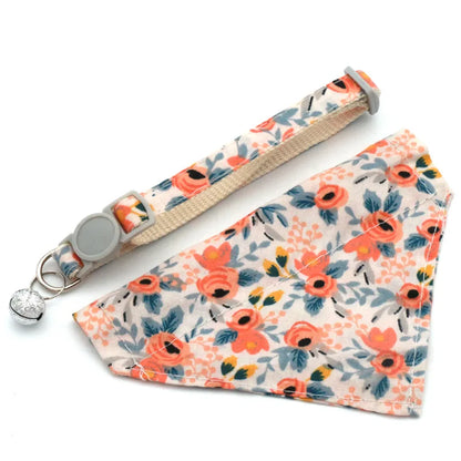 Daisy Breakaway Pet Collar – Soft Bandana Scarf for Cats, Kittens & Small Dogs