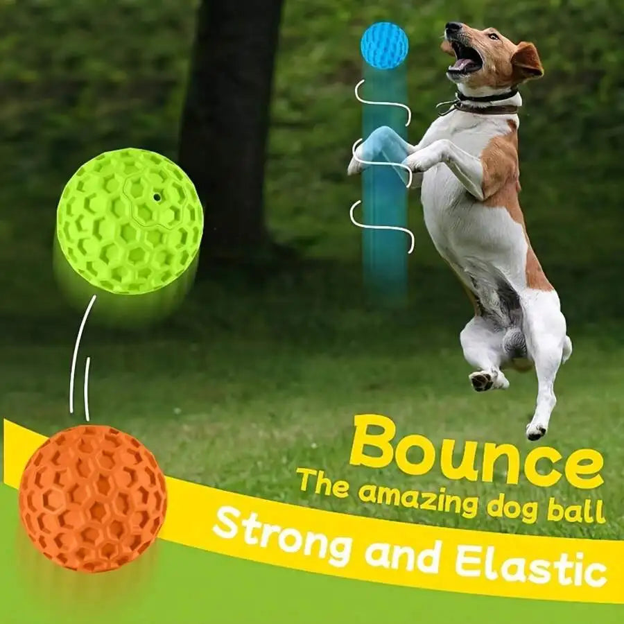 Heavy-Duty Squeaky Dog Toy Ball – Durable Chew Toy for Strong Chewers