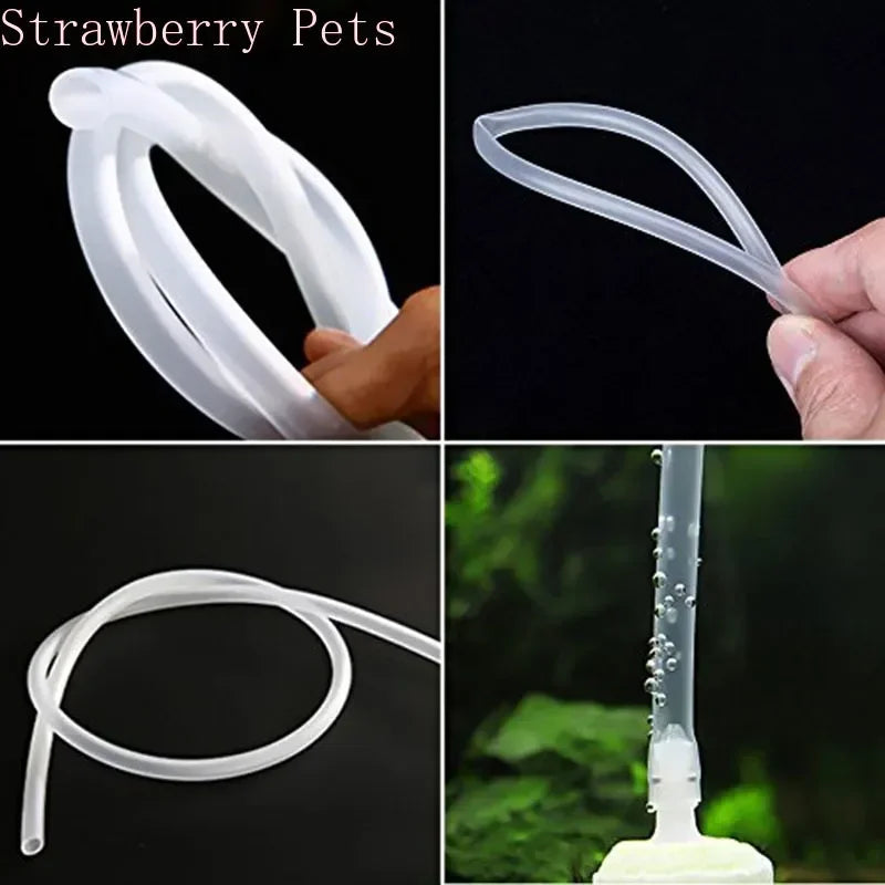 Silicone Fish Tank Air Tube – 1M–10M Oxygen Pump Hose for Aquarium & Pond Use