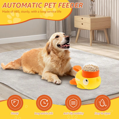 Duck-Shaped Dog Slow Feeder – Interactive Treat Dispensing Toy with Adjustable Food Outlets
