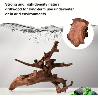 1PC Wooden Aquarium Landscape Decoration Natural Aquarium Sinkable Driftwood For Fish Tank Reptile Climbing Branches Random Style