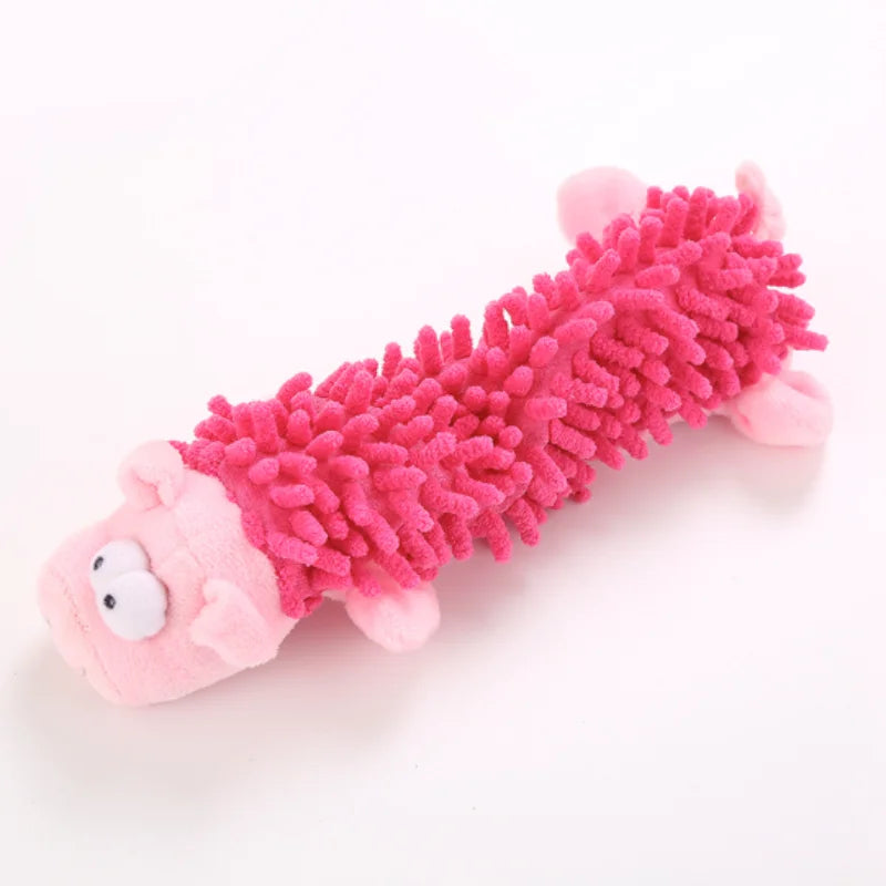 Animal-Shaped Dog Toy – Squeaky Plush Chew Toy for Puppies & Small Breeds