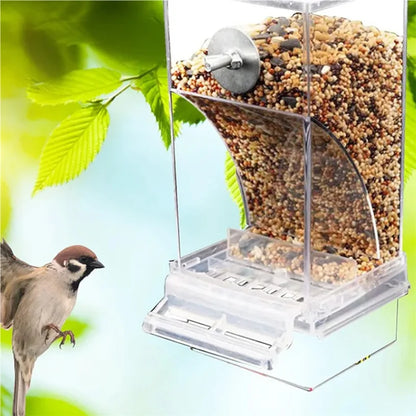 Acrylic Bird Food Container – No-Mess Feeder for Parrots & Small Birds