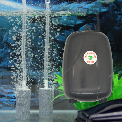 Aquarium Oxygen Air Pump Fish Tank Compressor Ultra Silent Oxygenator Bubble Aerator Portable Aquarium Accessories 220V 3W 5W