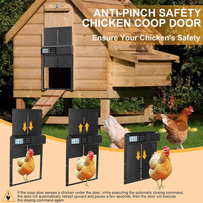 Electric Chicken Coop Door – Automatic Opening & Closing with Built-In Safety Protection