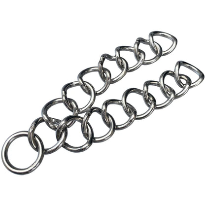 2pcs Stainless Steel Chain Double Link Curb Chain For  Horse Bits Pet 23cm