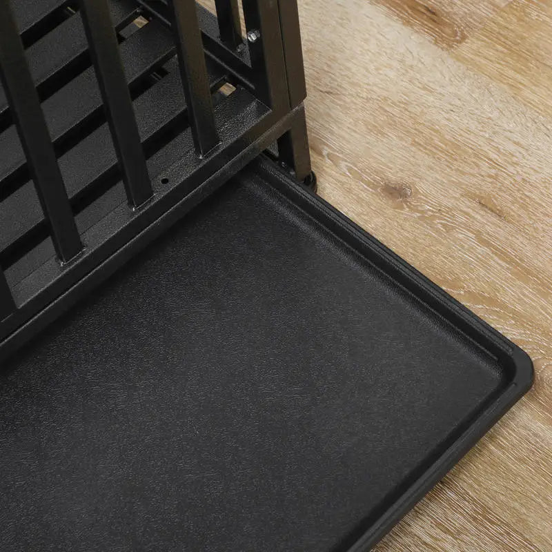 Heavy Duty Dog Kennel – 44-Inch Metal Crate with Playpen Extension