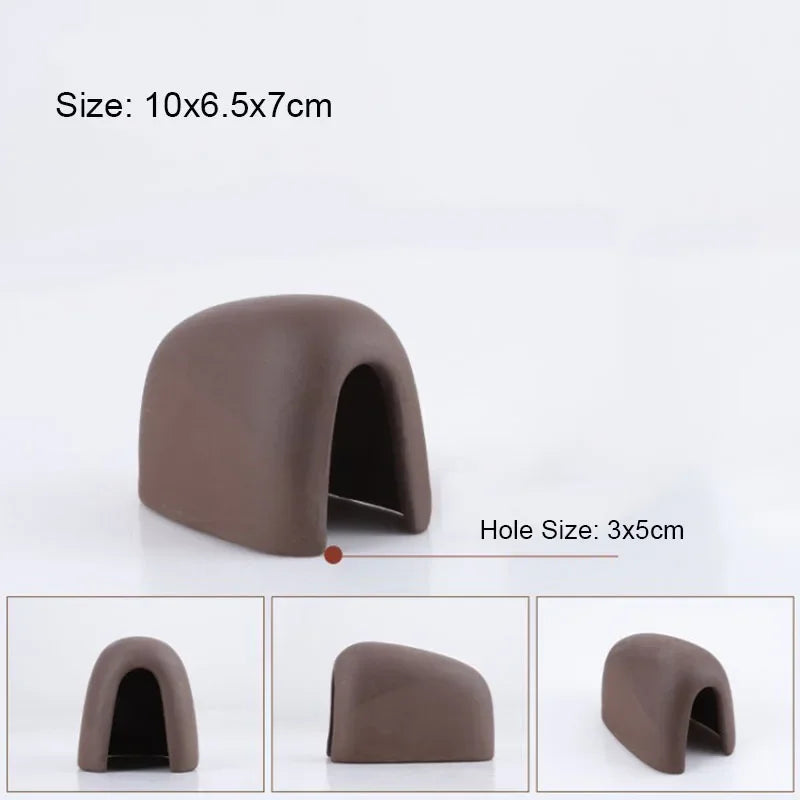 Ceramic Fish Tank Cave – Simulation Stone Hideout for Fish, Shrimp & Crayfish