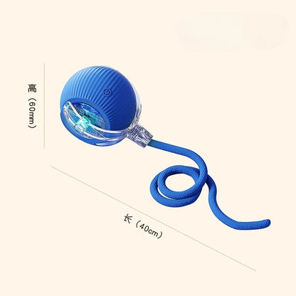 Smart Electric Cat Toy – Rolling Ball with Long Tail for Indoor Cats