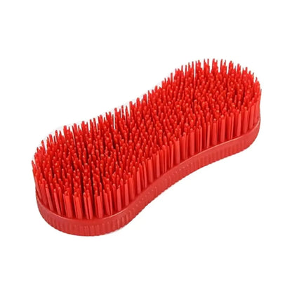 1Pcs Colorful Horse Grooming Brush Silicone Plastic Horse Accessories Hard Bristle Equestrian Massage Tool