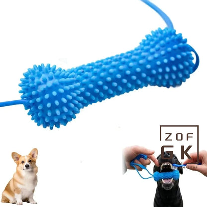 Dog Teeth Cleaning Toy – Interactive Rubber Chew Stick for Oral Care & Play