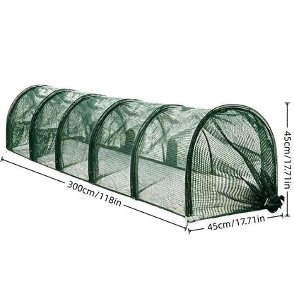 Foldable Chicken Tunnel Outdoor Metal Poultry Run Quick Install Flexible Yard Duck Goose Rabbit Quail Small Pet Enclosure