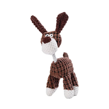 Animal-Shaped Dog Toy – Squeaky Plush Chew Toy for Puppies & Small Breeds