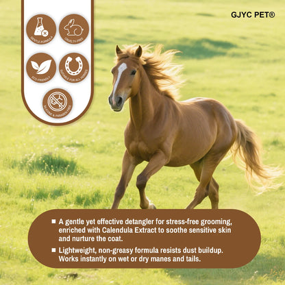 Conditioning Horse Grooming Spray – 200ml Mane & Tail Detangler with Shine Formula