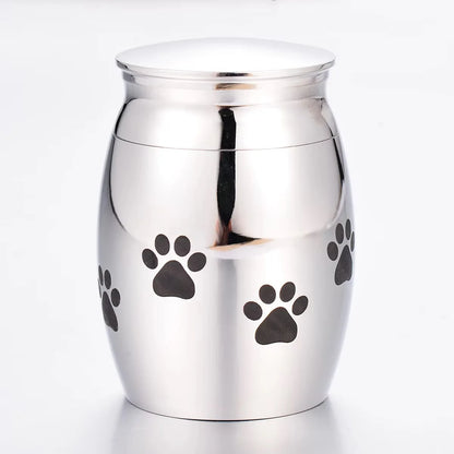 Stainless Steel Cremation Keepsake – Custom Memorial Container for Ashes & Hair