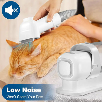 Pet Hair Vacuum Grooming System – 2.3L Dust Cup for Dogs & Cats