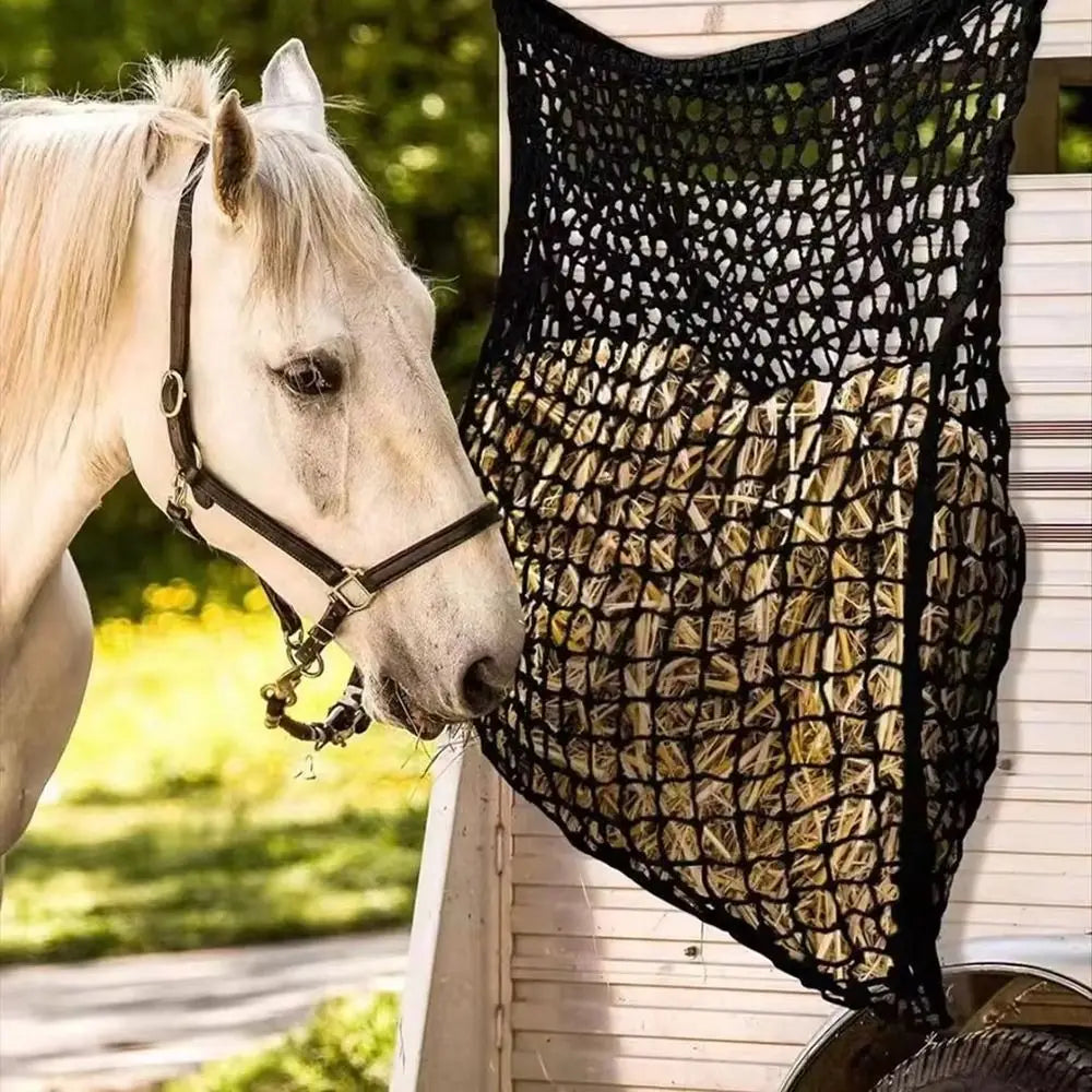 Hanging Hay Net – Large Capacity Slow Feed Bag for Horses and Farm Animals