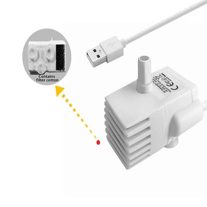 USB Cat & Dog Fountain Pump – Quiet Replacement Water Dispenser Pump