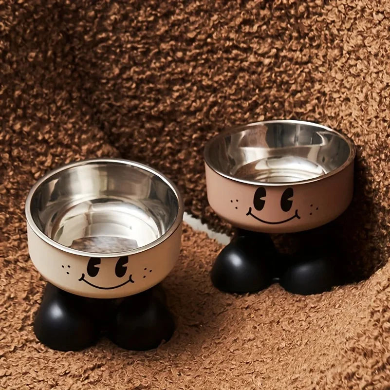Adjustable Elevated Pet Bowl – Stainless Steel Food & Water Feeder for All Sizes
