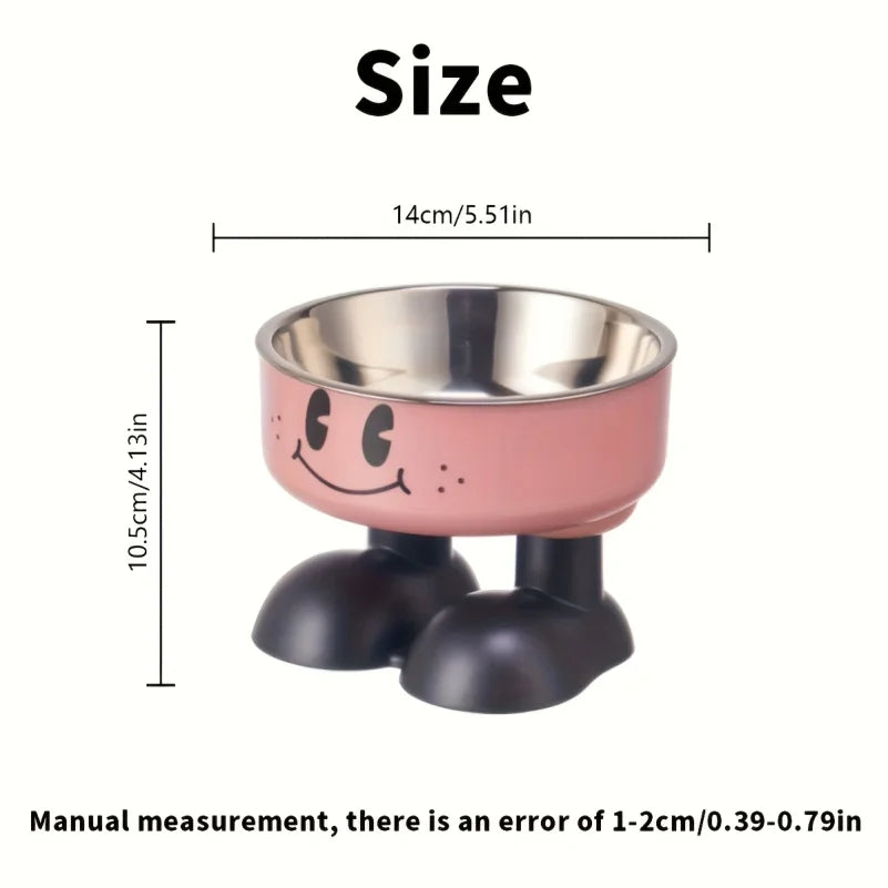 Adjustable Elevated Pet Bowl – Stainless Steel Food & Water Feeder for All Sizes