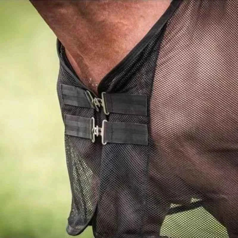Horse Fly Sheet Breathable UV Protective Tear-Resistant Neck Comfy Mesh Horse Fly Sheet Comfy Equine Summer with Buckle Vest