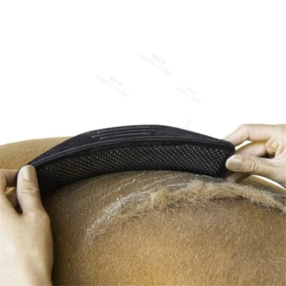 Equine Grooming Brush – Rubber Hair Comb for Cleaning, Massage & Loose Hair Removal