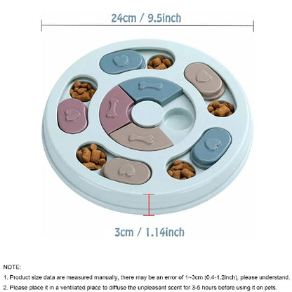 Dog Food Puzzle Bowl – Interactive Slow Feeder Toy for Training & Enrichment